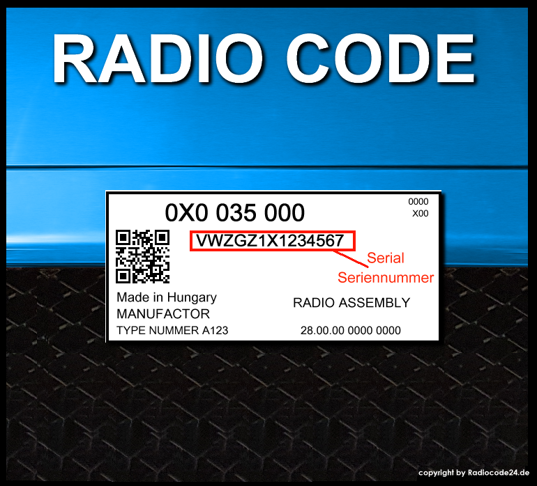 VW RADIO CODE